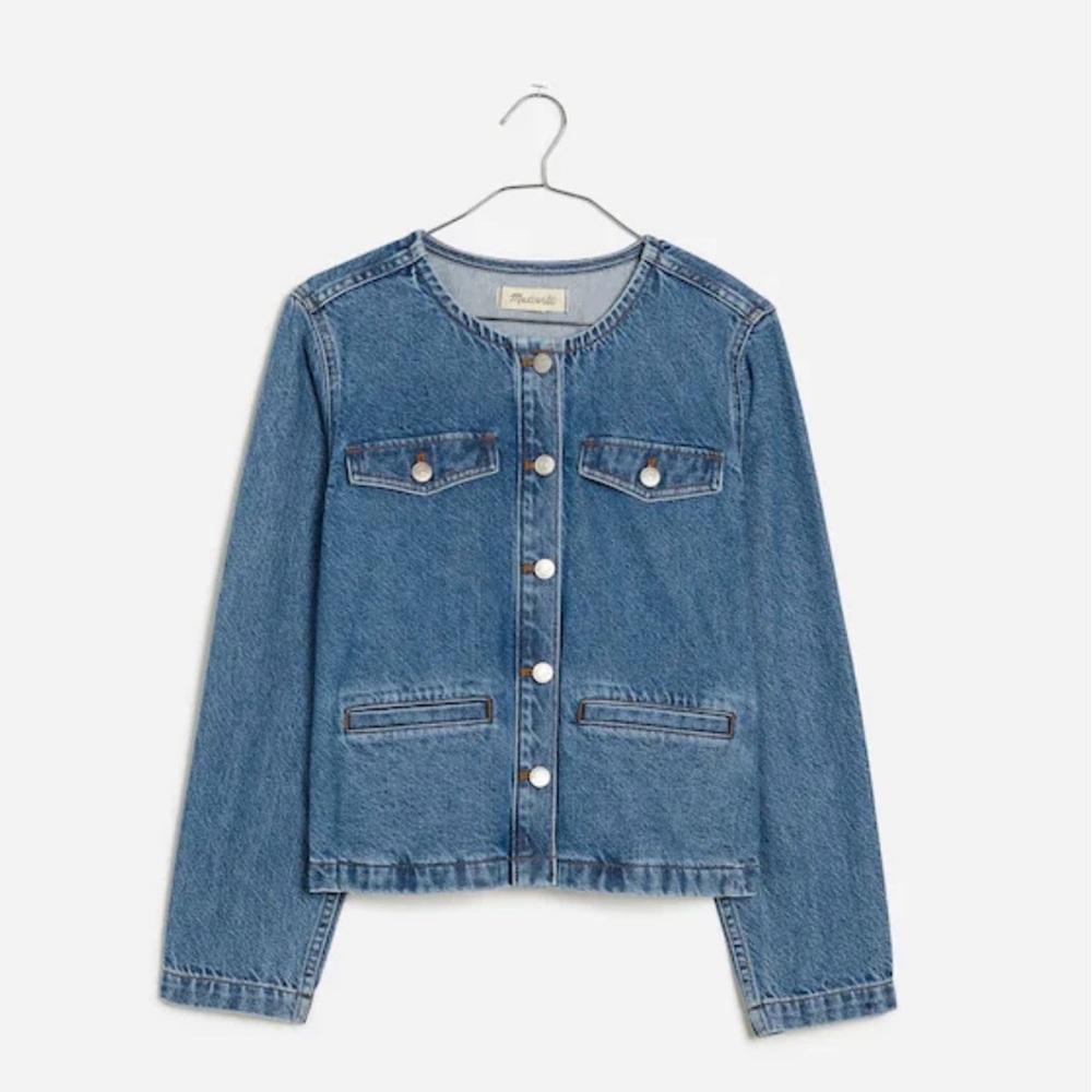 Madewell Denim Lady Jacket in Lakecourt Wash - Picture 2 of 6